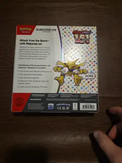 Pokemon TCG Scarlet and Violet - 151 Alakazam ex Collection Box - 4 Packs 820650855269 - Image 2