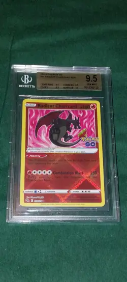 Pokemon - Pokemon Go Radiant Charizard 011/078 Graded Gem Mint BGS 9.5, NOT PSA - Image 1