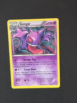 Pokemon Gengar Holo Rare TCG Card 60/162 XY Breakthrough - Image 1