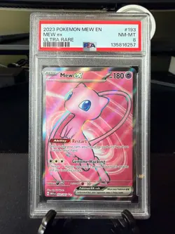 Mew EX 193/165 | PSA 8 | Pokemon Scarlet & Violet 151 - Image 1