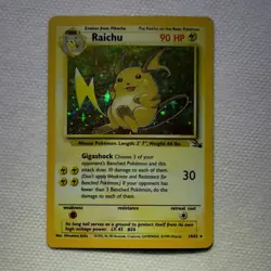 Pokemon Raichu Base Set Holo Rare 14/62 90HP 1999 Stage 1 English UNGRADED - Image 1
