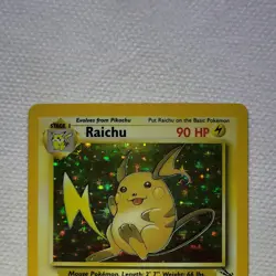 Pokemon Raichu Base Set Holo Rare 14/62 90HP 1999 Stage 1 English UNGRADED - Image 3