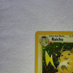 Pokemon Raichu Base Set Holo Rare 14/62 90HP 1999 Stage 1 English UNGRADED - Image 4