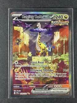Pokemon Raging Bolt ex 208/162 SV05 Temporal Forces Rare Holo - Image 1