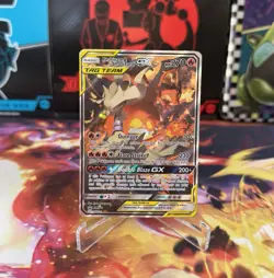 Pokemon Reshiram & Charizard GX SM201 SM Holo - Image 1