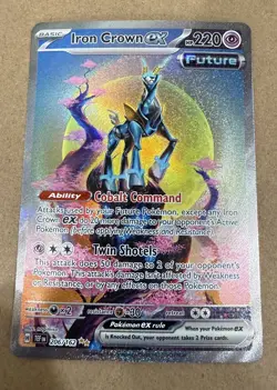 2024 Pokemon Temporal Forces #206/162 Iron Crown ex - Image 1