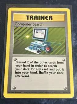Pokemon TCG Computer Search Base Set 71/102 Regular - Image 1