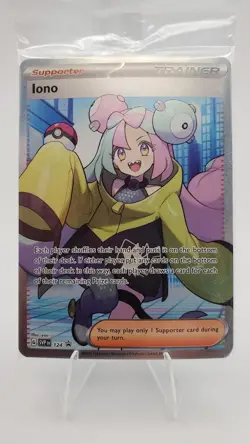 Iono 124 SVP Black Star Promo Pokemon Scarlet & Violet SEALED - Image 1