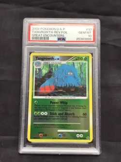 Pokemon Cards: Great Encounters Reverse Holo: Tangrowth 10/106 PSA 10 - Image 1