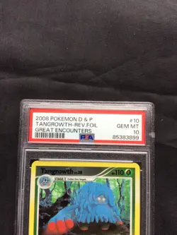 Pokemon Cards: Great Encounters Reverse Holo: Tangrowth 10/106 PSA 10 - Image 3