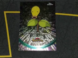Bellsprout #69 Chrome Holo Pokemon Topps Chrome Series 1 Card NM front/LP back - Image 4