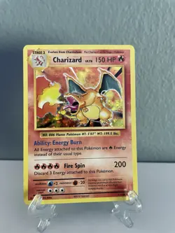 Pokemon TCG Charizard Reverse Holo Rare Card XY Evolutions 11/108 NM Condition - Image 1