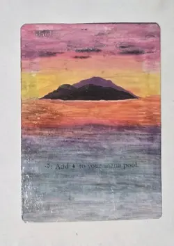 MTG -Fourth Edition - #179 Island (A) - ALTERED - Image 1