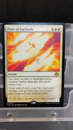 Magic: The Gathering Flare of Fortitude Rare White Instant Modern Horizons 3 - Image 1