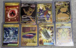 Pokemon TCG Lot Of 8 Full Art Rare Gold Cards NM 🔥 investment resell 🔥 - Image 1