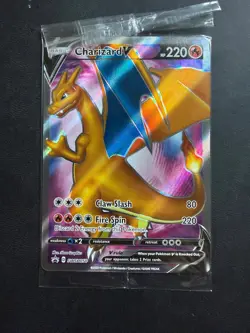 Pokemon TCG SEALED Charizard V SWSH050, Black Star Promo - Image 1