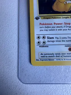 Dragonite Holo Rare 1st Edition 4/62 Fossil WOTC Vintage Pokemon MINT PSA - Image 2