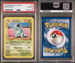 PSA 8 NM-MT Nidoqueen Pokemon Jungle 23/64 1999 Rare Vintage Collectable - Image 3