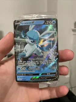 Glaceon V 040/203 Holiday Calendar Snowflake Stamp Promo Holo Sealed NM Pokemon - Image 1