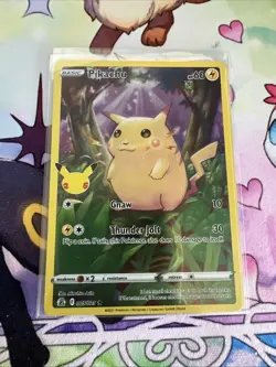 Pokemon TCG Celebrations Pikachu Holo Rare Card 005/025 - Image 1