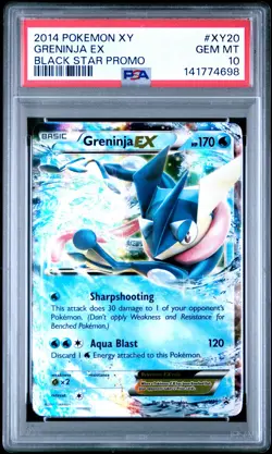 2014 POKEMON XY BLACK STAR PROMO #XY20 GRENINJA EX PSA 10 - Image 1
