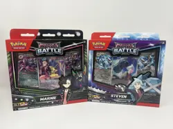 Pokemon TCG Rival Battle Deck Lot of 2 Steven and Marnie - Image 1