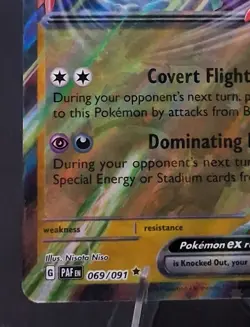 Pokemon TCG Noivern ex 069/091 Paldean Fates Double Rare Holo NM/M - Image 5