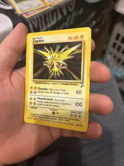 Pokemon TCG Zapdos 20/130 Base Set 2 Holo Foil Rare No2 - Image 2