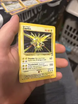 Pokemon TCG Zapdos 20/130 Base Set 2 Holo Foil Rare No2 - Image 3