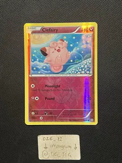 Pokemon XY Generations - Clefairy - 50/83 - Reverse Holo Common - NM/VLP - Image 1