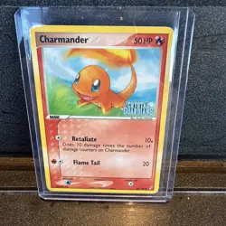 Pokemon Crystal Guardians 48/100 Charmander Reverse Holo Stamped Pokemon Card - Image 1