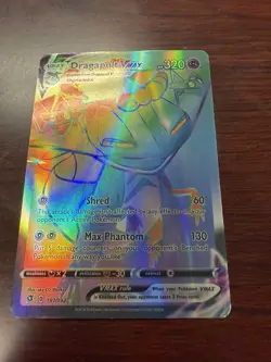 Pokemon TCG Dragapult VMAX Rebel Clash Holo Card 197/192 Secret Rare - Image 1