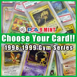 PSA 9 Pokemon Card Japanese Gym Series Holo Graded 1998 1999 - CHOOSE YOUR CARD - Image 1