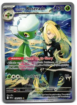 Cynthia's Roserade 184/182 - Destined Rivals Pokemon TCG - M/LP Card - Image 1