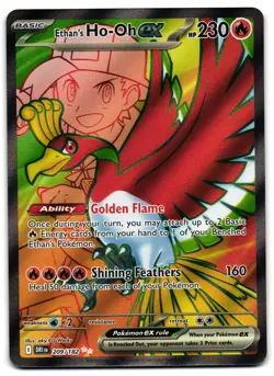 Ethan's Ho-Oh ex 209/182 - Destined Rivals Ultra Rare Pokemon TCG - M/LP Card - Image 1