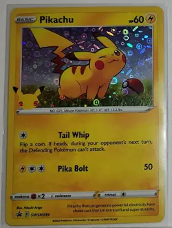 Pikachu - General Mills SWSH039 Miscellaneous Cards & Products Holo Rare Pokemon - Image 1