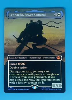 Leonardo, Sewer Samurai (Borderless) Teenage Mutant Ninja Turtles Foil - Image 1
