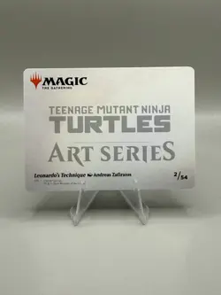 Magic MtG: Leonardo's Technique Art Card (TMNT) - Image 2