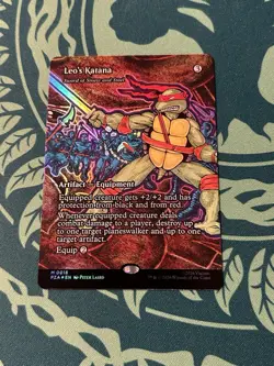 Leo’s Katana Sword Of Sinew & Steel Borderless Foil Teenage Mutant Ninja Turtles - Image 1