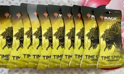Time Spiral: Remastered - MTG Sleeved Draft Booster Packs (New/Sealed Lot of 10) - Image 1