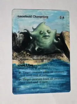 Amoeboid Changeling Lorwyn Magic The Gathering MTG ALTERED - Image 1