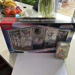 SEALED Prismatic Evolutions Premium Figure Collection & Mini Tin PRE Pokemon TCG - Image 1