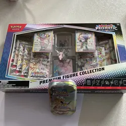 SEALED Prismatic Evolutions Premium Figure Collection & Mini Tin PRE Pokemon TCG - Image 3