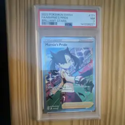 Pokemon Marnie's Pride (Full Art) 171/172 Brilliant Stars Ultra Rare Holo PSA 7 - Image 1