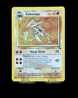 Kabutops 9/62 Fossil Set Rare Pokemon TCG HOLO - Image 1