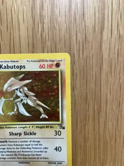 Kabutops 9/62 Fossil Set Rare Pokemon TCG HOLO - Image 3