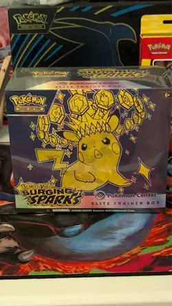 Pokemon TCG Surging Sparks Pokemon Center ETB Elite Trainer Box Sealed - Image 1