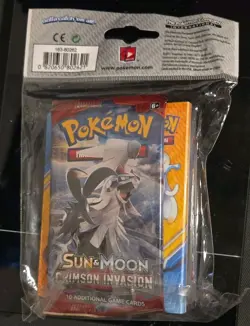 Pokemon Sun & Moon Crimson Invasion Booster Pack + Mini Binder Sealed New 820650802492 - Image 2