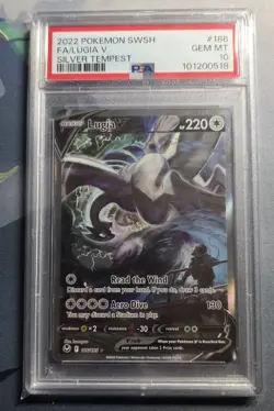 Pokemon 2022 Lugia V 186/195 Alt Art Silver Tempest GEM MINT PSA 10 - Image 1