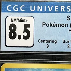 Pokemon Squirtle 007 Base Set 1996 Japanese Vintage CGC 8.5 NM-M+ - Image 2
